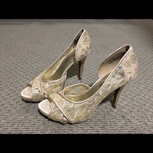 Lulu Townsend Champagne Pumps